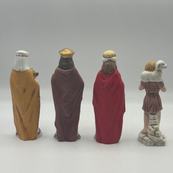 Vintage 1980's Lefton Christopher Collection Bethlehem Nativity Set - Mint - Picture 2 of 16